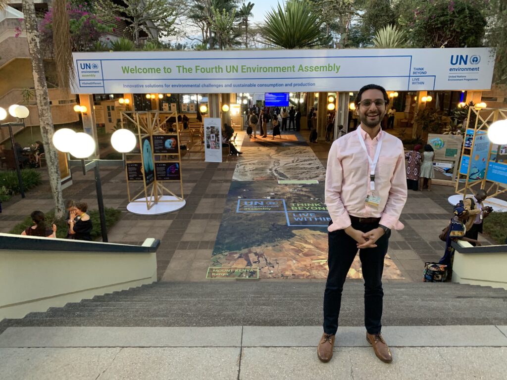 Gopal Patel at the 4th UN Environment Assembly in Nairobi, Kenya, in March 2019. Courtesy photo