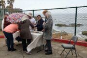 Good Friday Station overlooking ocean